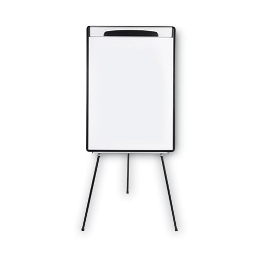 Mastervision® Magnetic Gold Ultra Dry Erase Tripod Easel With Extension Arms, 32" To 72", Black/Silver