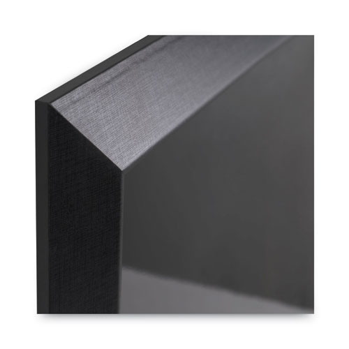 Image of Mastervision® Kamashi Wet-Erase Board, 48 X 36, Black Surface, Black Wood Frame
