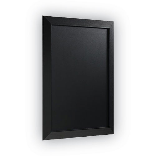 Image of Mastervision® Kamashi Chalk Board, 36 X 24, Black Surface, Black Wood Frame