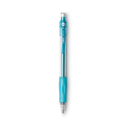 Image of Bic® Velocity Original Mechanical Pencil, 0.9 Mm, Hb (#2.5), Black Lead, Turquoise Barrel, Dozen