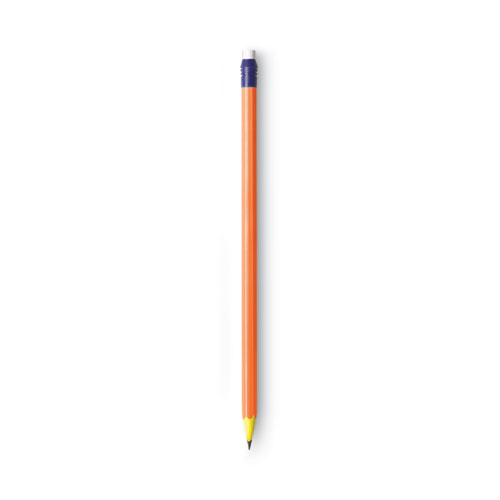 #2 Pencil Xtra Fun, 0.7 mm, Assorted Two-Tone Barrel Colors, 18/Pack BICPGEP181