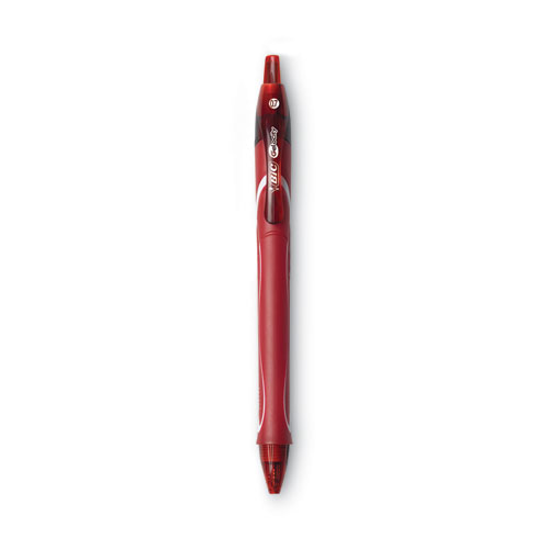 Image of Bic® Gel-Ocity Quick Dry Gel Pen, Retractable, Fine 0.7 Mm, Three Assorted Ink And Barrel Colors, Dozen
