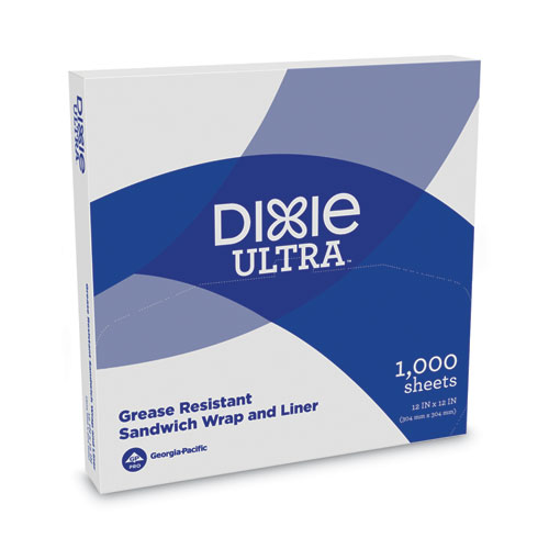 Image of Dixie® All-Purpose Food Wrap, Dry Wax Paper, 12 X 12, White, 1,000/Carton