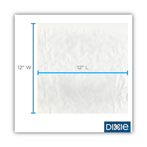 Image of Dixie® All-Purpose Food Wrap, Dry Wax Paper, 12 X 12, White, 1,000/Carton