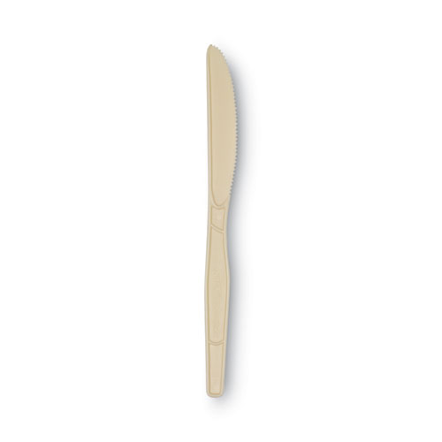 SmartStock Plastic Cutlery Refill, Knives, 7", Series-O Mediumweight Bio-Blend Beige, 40/Pack, 24 Packs/Carton