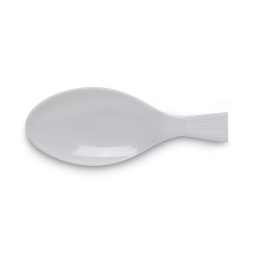 Image of Dixie® Individually Wrapped Mediumweight Polystyrene Cutlery, Teaspoons, White, 1,000/Carton
