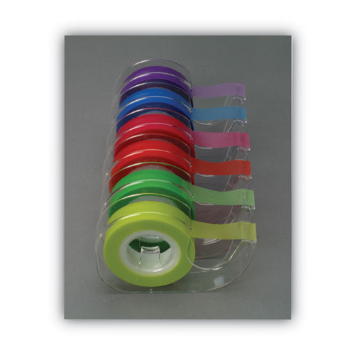 Image of Lee Removable Highlighter Tape, 0.5" X 720", Assorted, 6/Pack