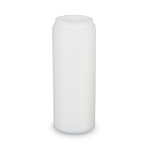 Image of Dixie® Dome Drink-Thru Lids, Fits 10 Oz To 16 Oz Perfectouch; 12 Oz To 20 Oz Wisesize Cup, White, 50/Pack