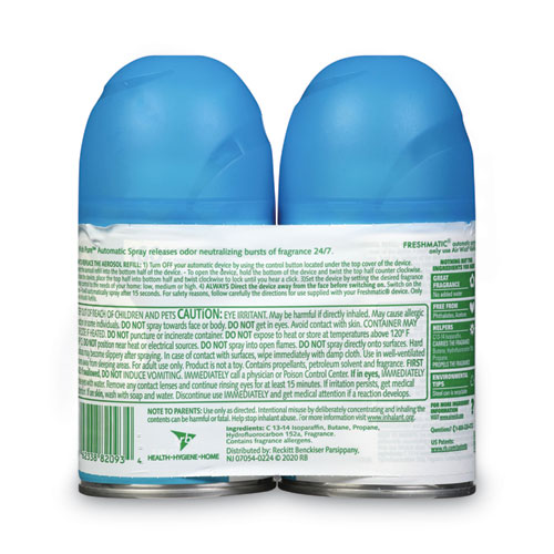 Image of Air Wick® Freshmatic Ultra Automatic Spray Refill, Fresh Waters, 5.89 Oz Aerosol Spray, 2/Pack