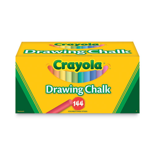 Image of Crayola® Colored Drawing Chalk, 3.19" X 0.38" Diameter, Six Each Of 24 Assorted Colors, 144 Sticks/Set