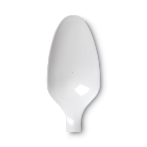 Image of Dixie® Plastic Cutlery, Mediumweight Teaspoons, White, 1,000/Carton