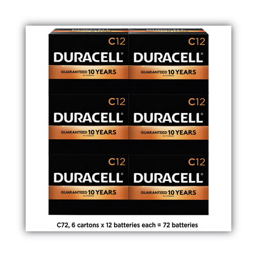 Duracell® CopperTop Alkaline C Batteries, 72/Carton
