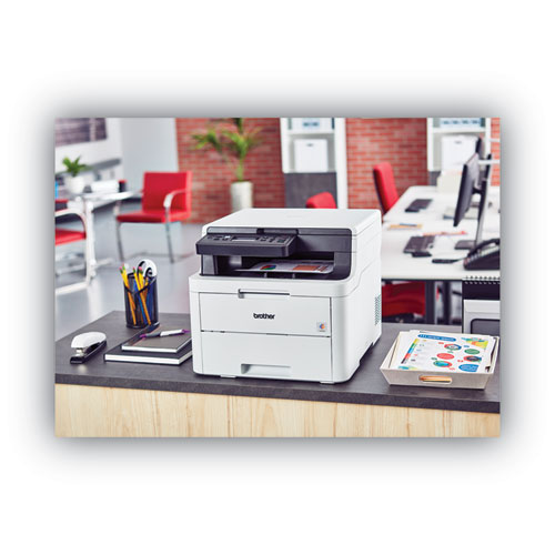 HLL3290CDW Compact Digital Color Printer with Convenient Flatbed Copy and Scan, Plus Wireless and Duplex Printing
