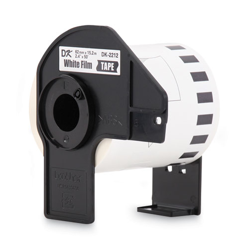 Image of Brother Continuous Film Label Tape, 2.4" X 50 Ft Roll, White