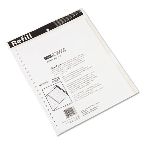 Monthly Planner Refill, 11 x 9, White Sheets, 12-Month (Jan to Dec): 2022