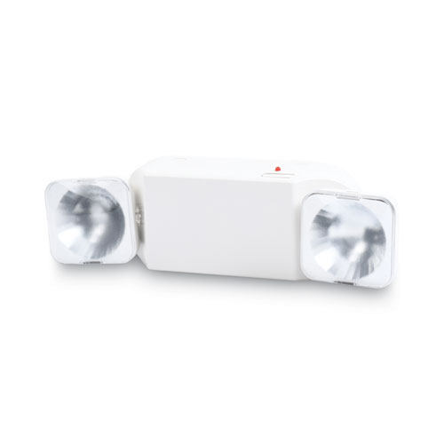 Image of Tatco Swivel Head Twin Beam Emergency Lighting Unit, 12.75W X 4D X 5.5"H, White