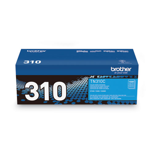 Image of Brother Tn310C Toner, 1,500 Page-Yield, Cyan