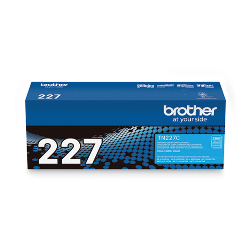Image of Brother Tn227C High-Yield Toner, 2,300 Page-Yield, Cyan