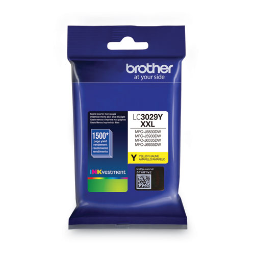Image of Brother Lc30293Pk Inkvestment Super High-Yield Ink, 1,500 Page-Yield, Cyan/Magenta/Yellow