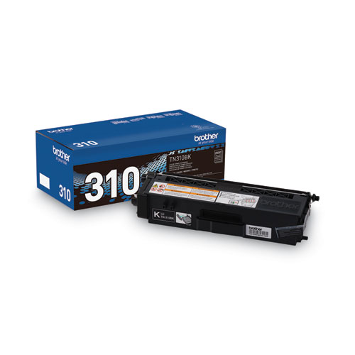 Image of Brother Tn310Bk Toner, 2,500 Page-Yield, Black