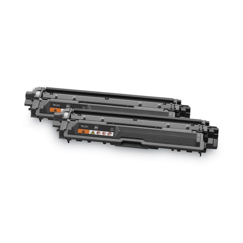 Image of Brother Tn2212Pk Toner, 2,500 Page-Yield, Black, 2/Pack