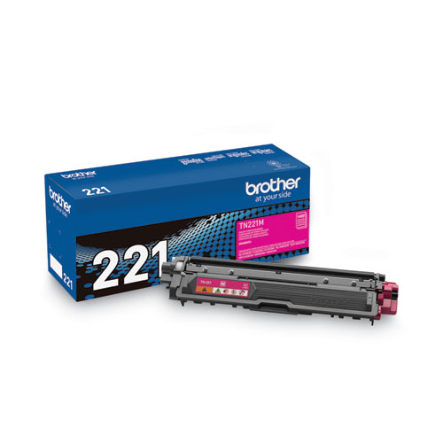 Brother Tn221M Toner, 1,400 Page-Yield, Magenta