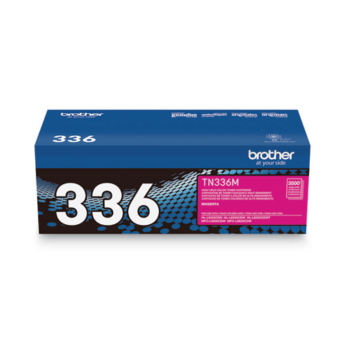 Image of Brother Tn336M High-Yield Toner, 3,500 Page-Yield, Magenta