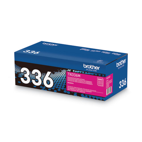 Image of Brother Tn336M High-Yield Toner, 3,500 Page-Yield, Magenta