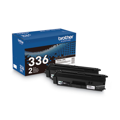 Image of Brother Tn3362Pk High-Yield Toner, 4,000 Page-Yield, Black, 2/Pack