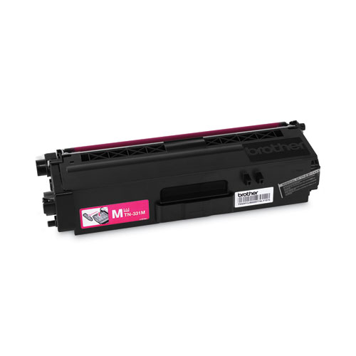 Image of Brother Tn331M Toner, 1,500 Page-Yield, Magenta
