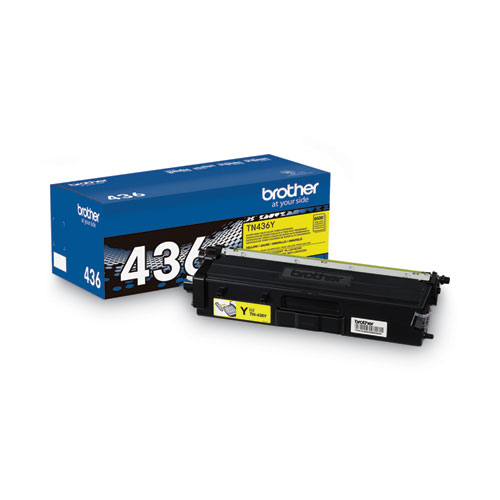 Image of TN436Y Super High-Yield Toner, 6,500 Page-Yield, Yellow
