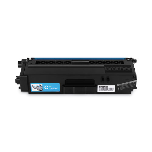 Image of Brother Tn336C High-Yield Toner, 3,500 Page-Yield, Cyan