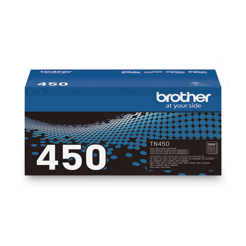 Image of Brother Tn450 High-Yield Toner, 2,600 Page-Yield, Black