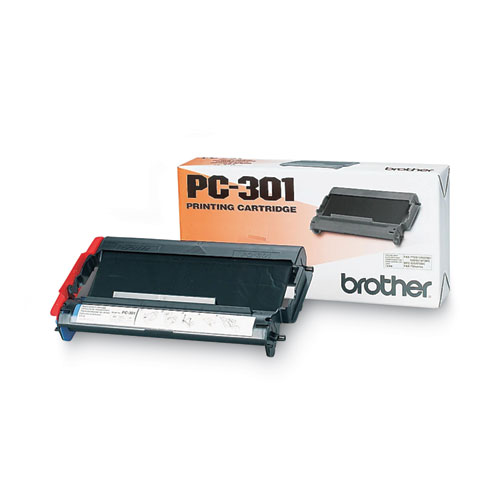 Image of Brother Pc-301 Thermal Transfer Print Cartridge, 250 Page-Yield, Black
