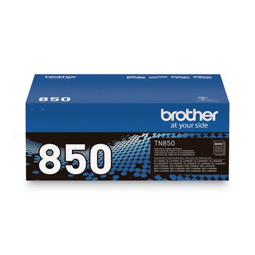 Image of Brother Tn850 High-Yield Toner, 8,000 Page-Yield, Black