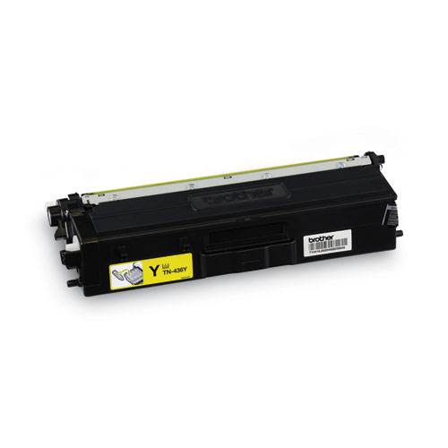 TN436Y Super High-Yield Toner, 6,500 Page-Yield, Yellow