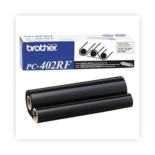 Image of PC-402RF Thermal Transfer Refill Roll, 150 Page-Yield, Black, 2/Pack