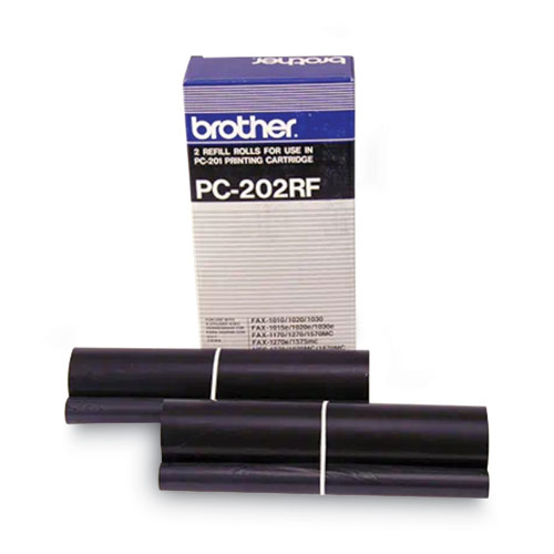 Image of Brother Pc-202Rf Thermal Transfer Refill Roll, 450 Page-Yield, Black, 2/Pack