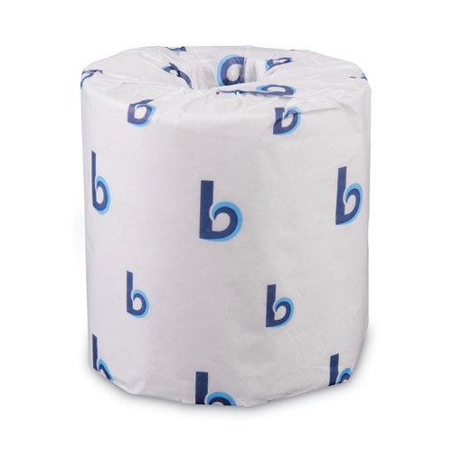 Image of 2-Ply Toilet Tissue, Septic Safe, White, 125 ft Roll Length, 500 Sheets/Roll, 96 Rolls/Carton