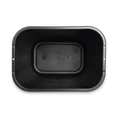 Image of Boardwalk® Soft-Sided Wastebasket, 14 Qt, Plastic, Black