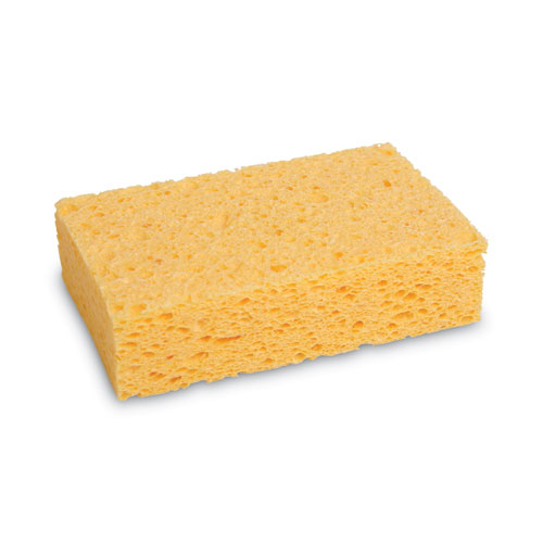 Image of Medium Cellulose Sponge, 3.67 x 6.08, 1.55" Thick, Yellow, 24/Carton