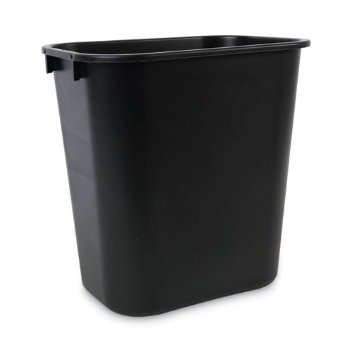 Image of Soft-Sided Wastebasket, 14 qt, Plastic, Black