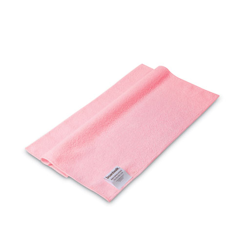 Image of Microfiber Cleaning Cloths, 16 x 16, Pink, 24/Pack