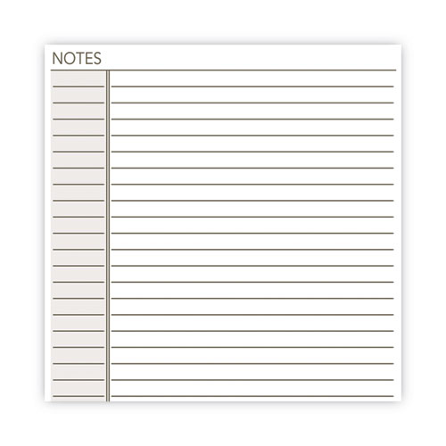 Lined Notes Pages for Planners/Organizers, 8.5 x 5.5, White Sheets, Undated