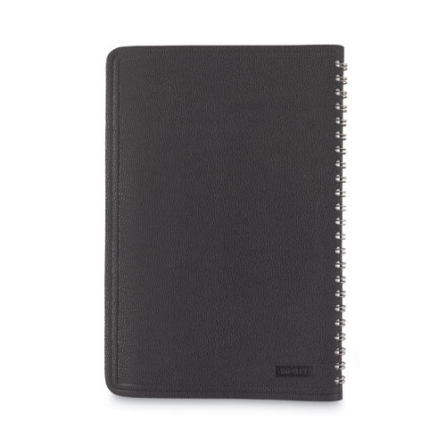 Image of At-A-Glance® Telephone/Address Book, 4.78 X 8, Black Simulated Leather, 100 Sheets
