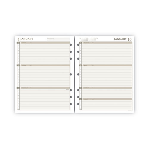 2-Page-Per-Week Planner Refills, 8.5 x 5.5, White Sheets, 12-Month (Jan to Dec): 2023