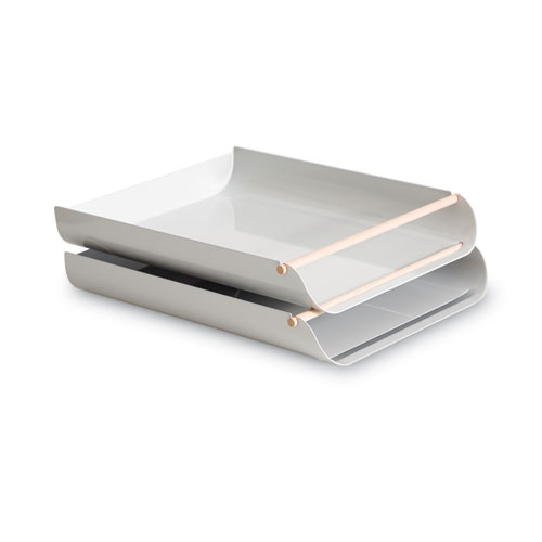 Arc Paper Tray, 1 Section, Letter Size, 12.1 x 10.6 x 1.8, Gray