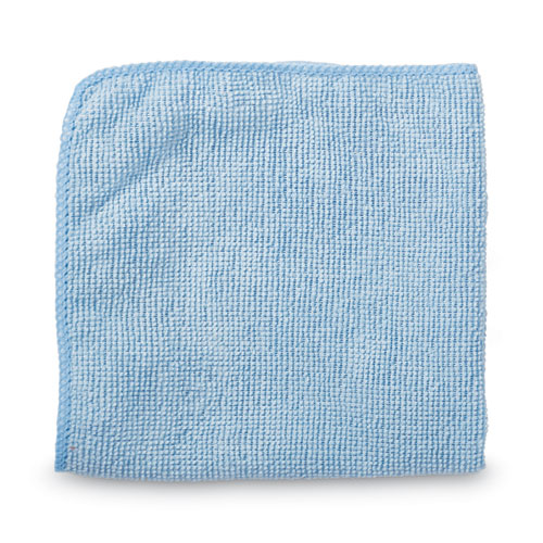 Image of Rubbermaid® Commercial Microfiber Cleaning Cloths, 12 X 12, Blue, 24/Pack