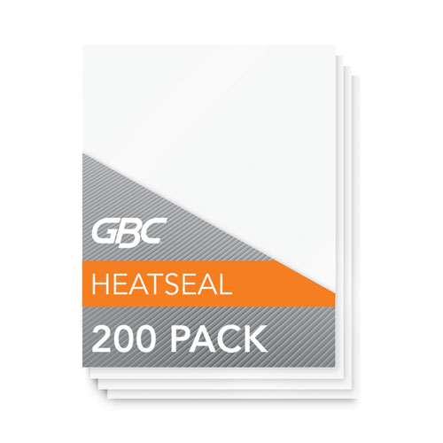 GBC® Economy Thermal Laminating Pouches, 3 mil, 9" x 11.5", Gloss Clear, 200/Box