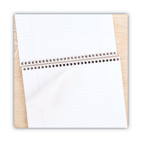 Image of Cambridge® Stiff-Back Wire Bound Notepad, Medium/College Rule, Navy Cover, 70 White 8.5 X 11.5 Sheets